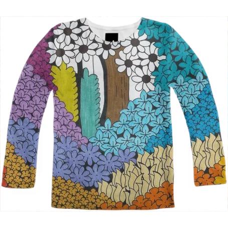 Sea of Flowers Long Sleeve Shirt