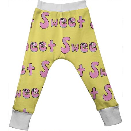 Sweet is fenton s Queen illustration pattern kids drop pants