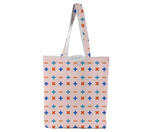 Math Symbols Tote Bag