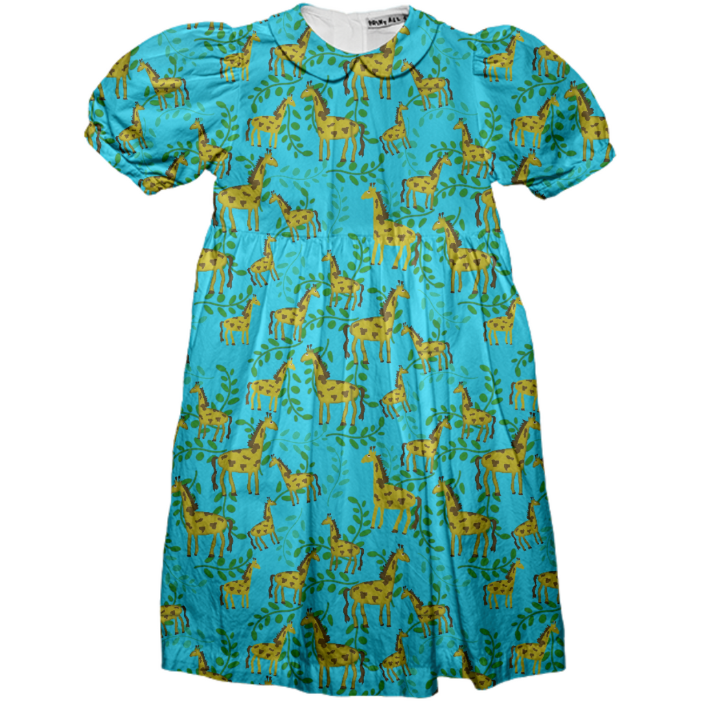 Cute Giraffe Kids Dress