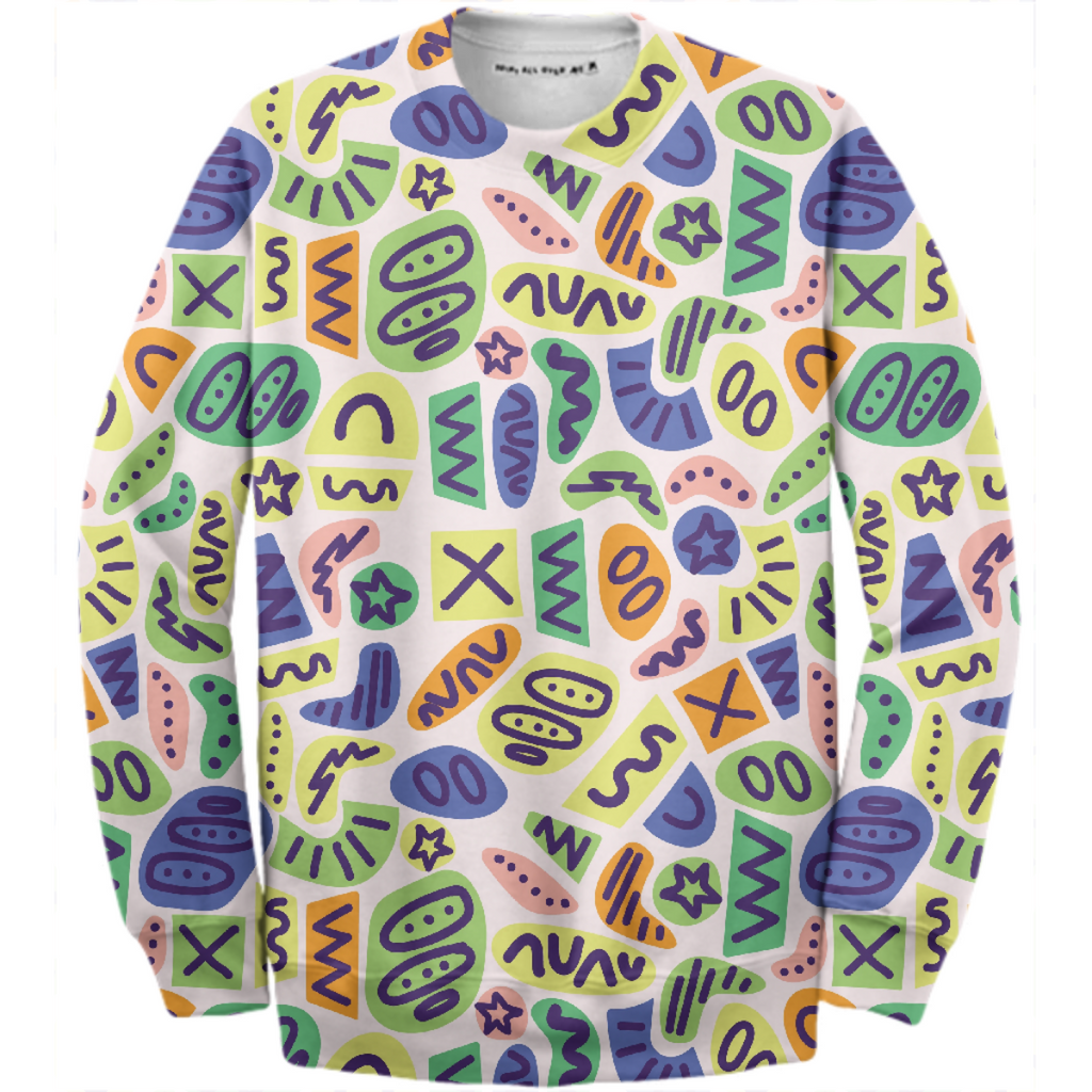 Fresh & Fun Shapes Pullover Colour way 2
