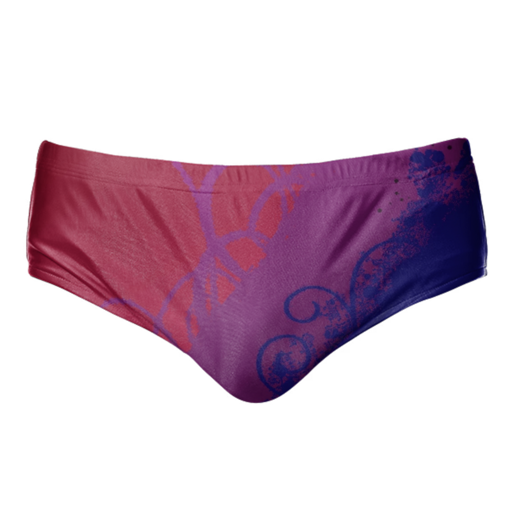 dark blue red