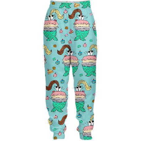 Macaron Siren in dessert sea lavinia fenton dream illustration tracksuit pant
