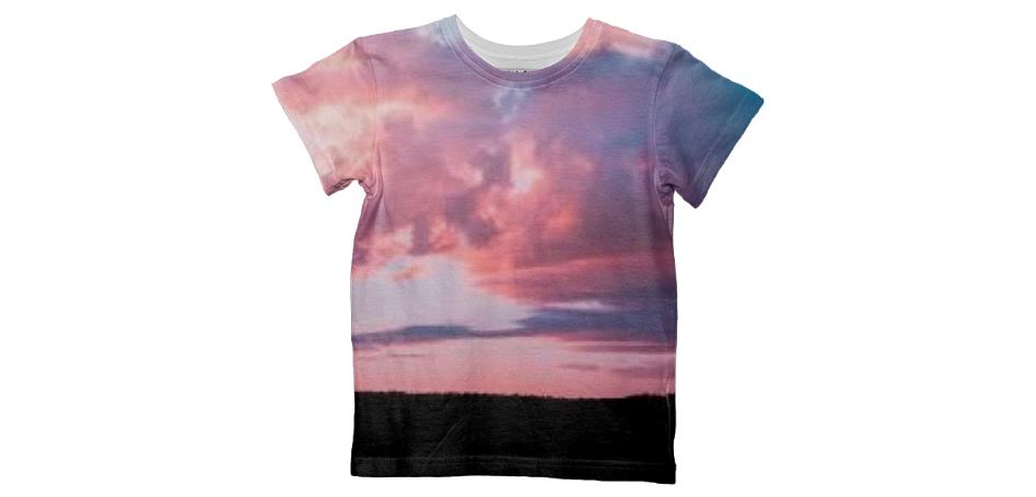 Pink Cloud Kids T Shirt