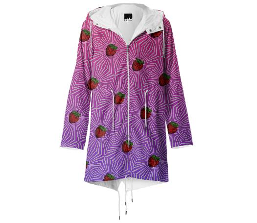 Trippy Strawberry Raincoat