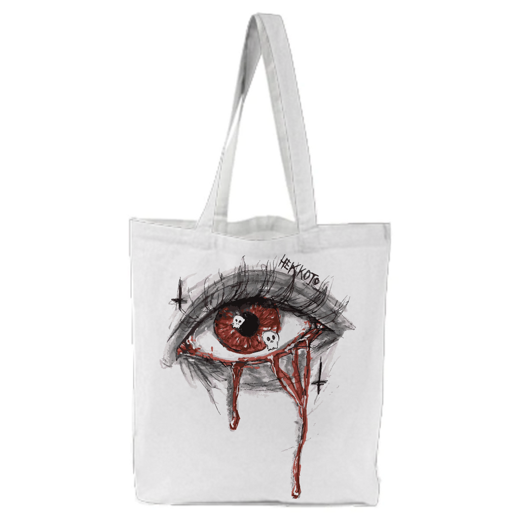 Horror pretty eye edgy emo goth tote bag