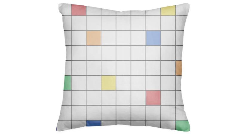 Rainbow Grid Pillow