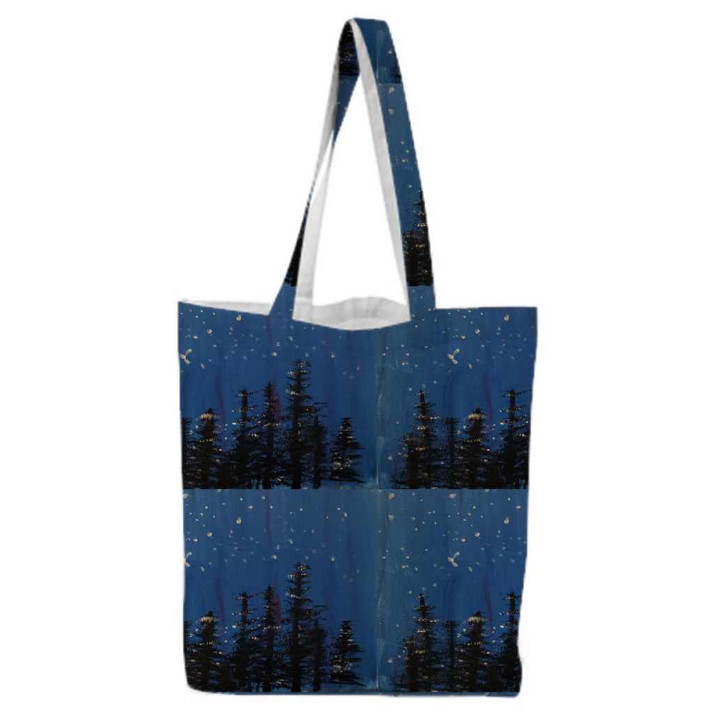 Snowy Northern Lights Tote