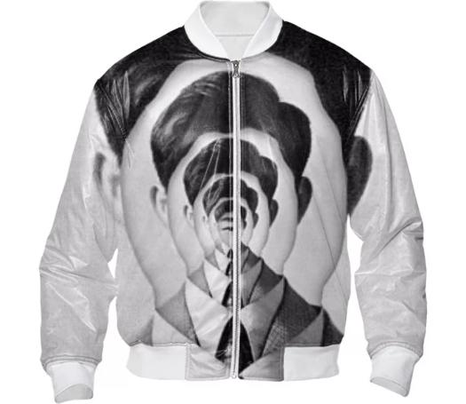Bomber Jacket With Endless Picture Of A 1950 s Man
