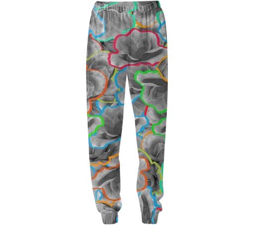 NEON FLORALS JOGGER PANTS