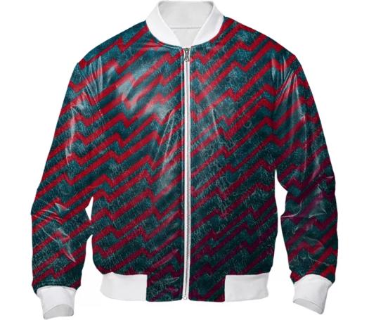 Deep Reef Currents Bomber Jacket