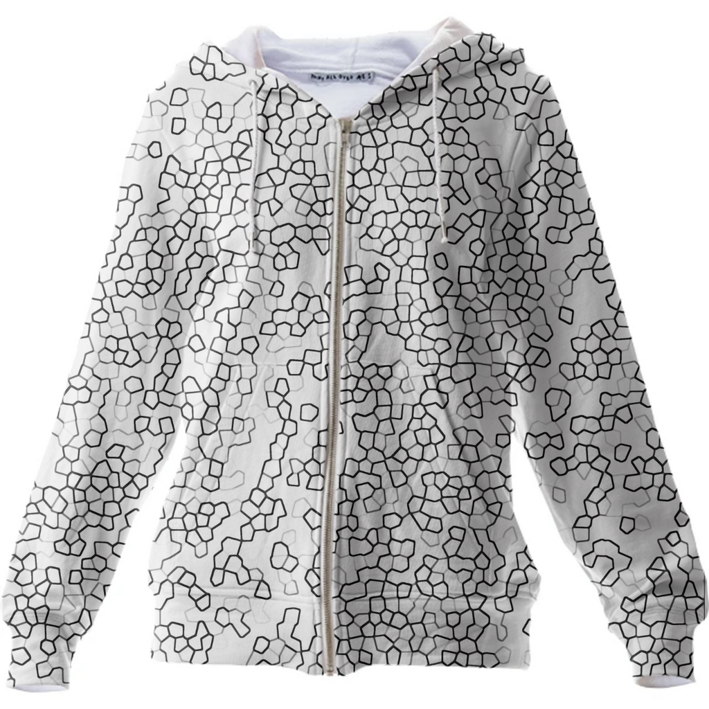 Black and White Geometric Print