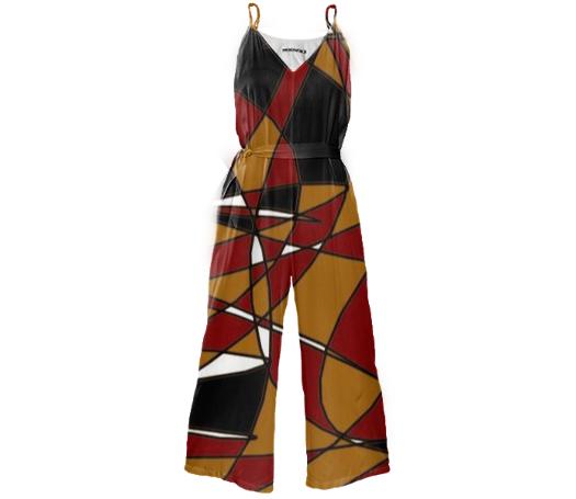 LeslieAnn s Magical Cloaking Tie Waist Jumpsuit