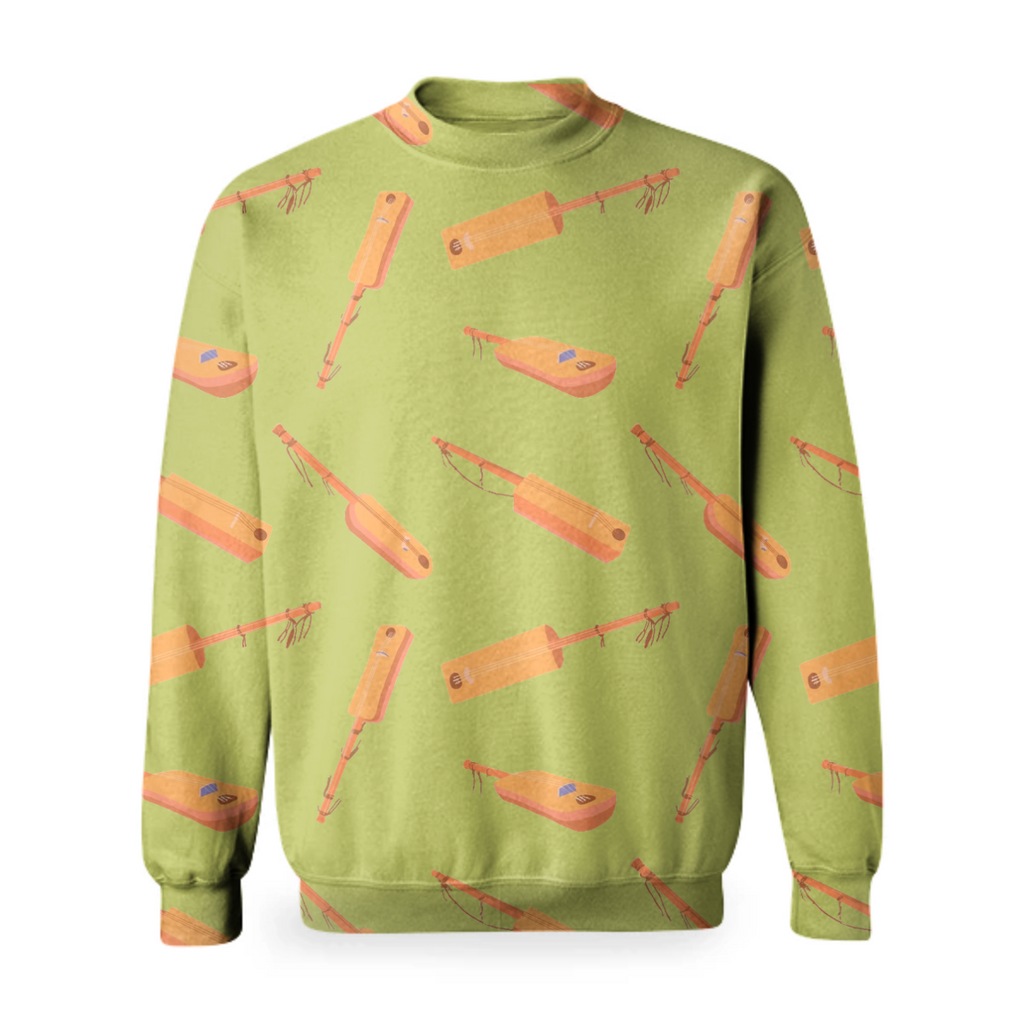 "GUEMBRI" pattern basic sweatshirt