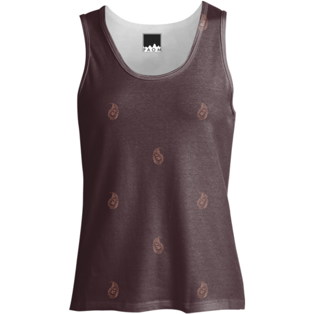 Mauve paisley tank