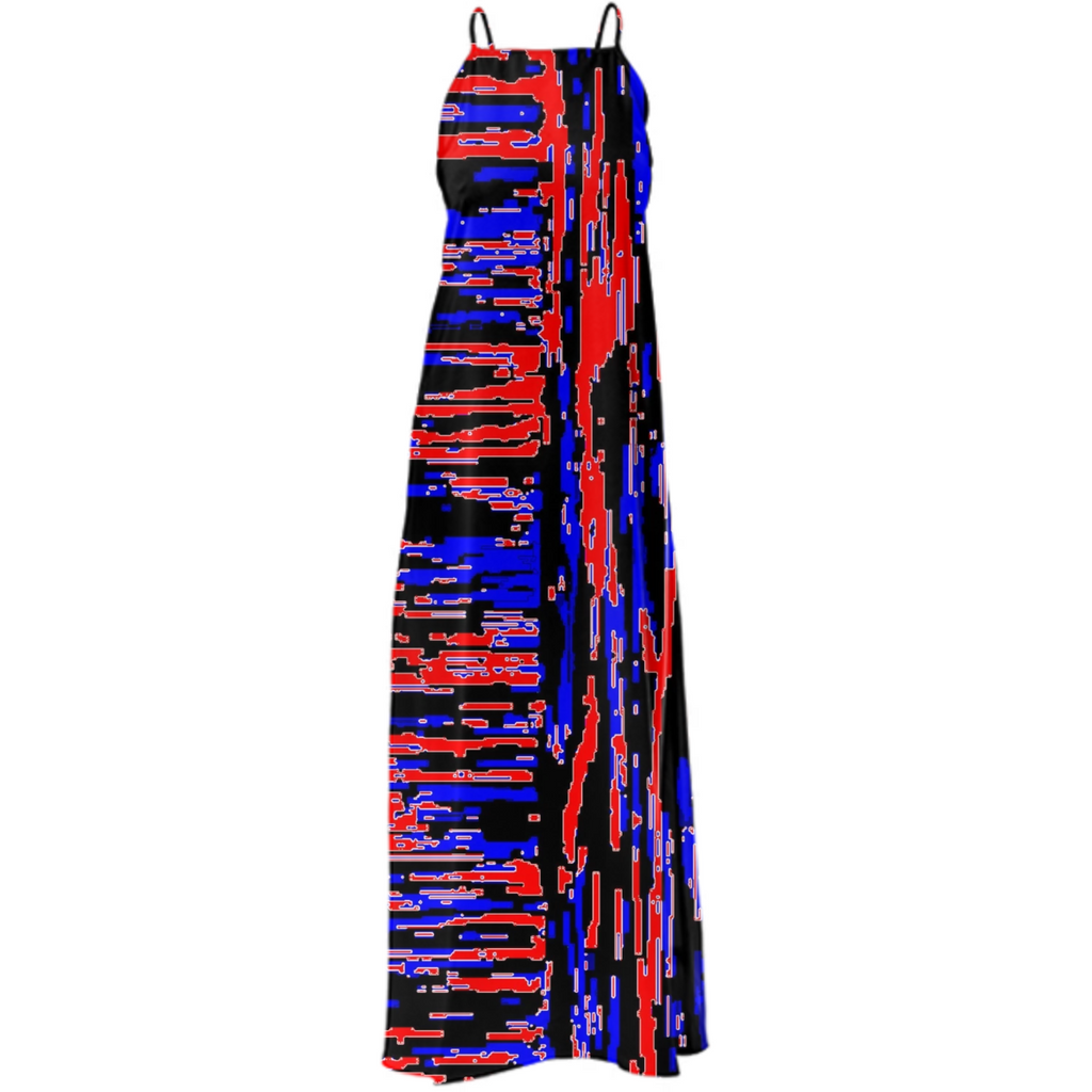 red blue lengthwise cross