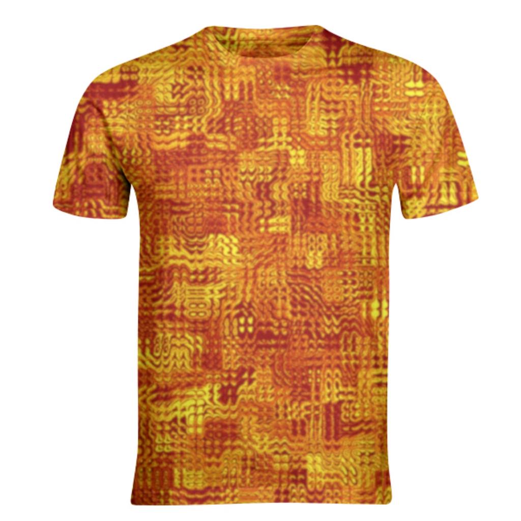 red gold liquid disturbed