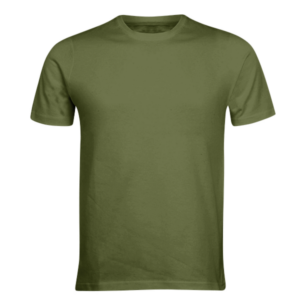 Solid Army Green Basic T-Shirt
