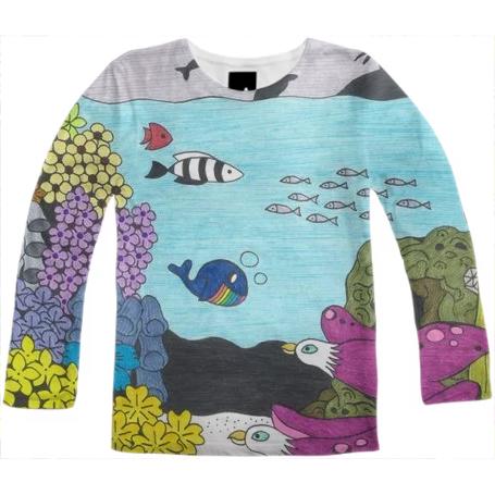 Submarine Flowers Long Sleeve Shirt