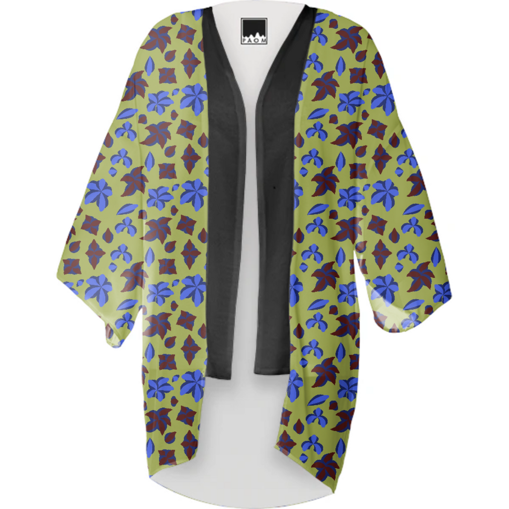 Floral pattern with flowers and leaves
