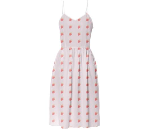 strawberry summer dress