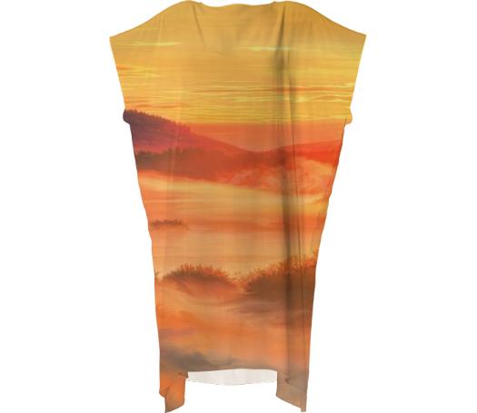 Sunset before Square Dress