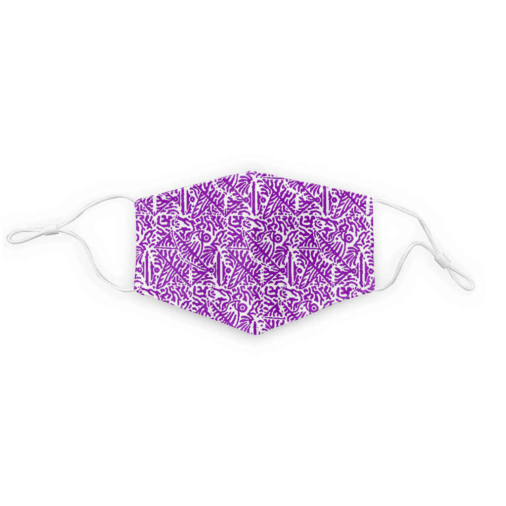 bird envelope mask purple