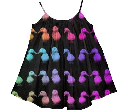 Rainbow Ducks Kids Tent Dress