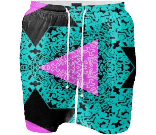 Kaleidoscope swim shorts