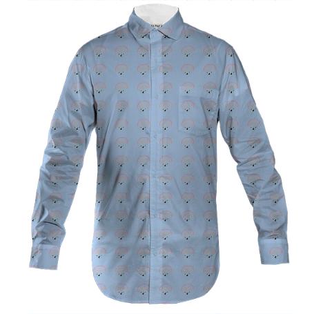 Lil Chlo Button Down Shirt Blue