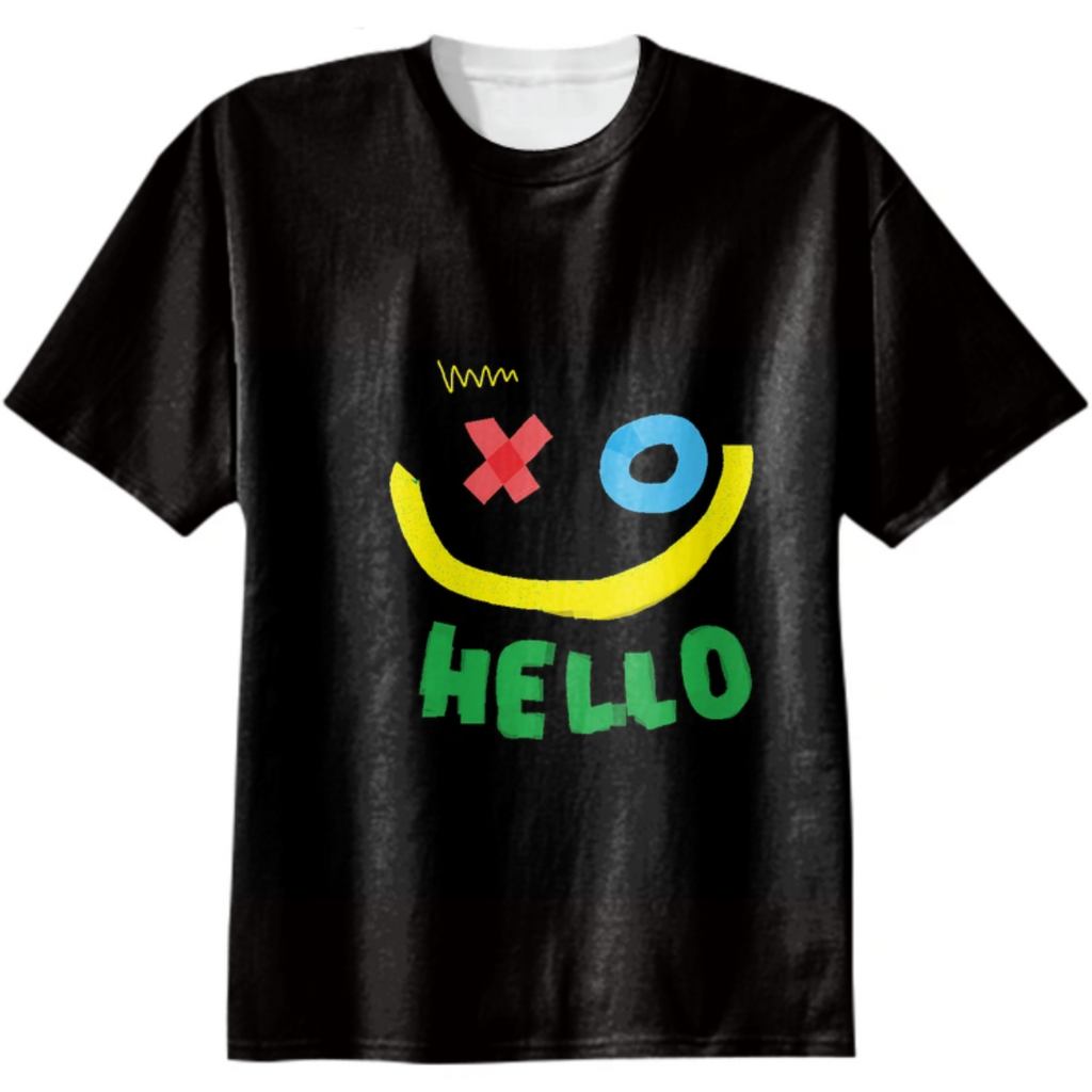 Hello Happy Love Art Design