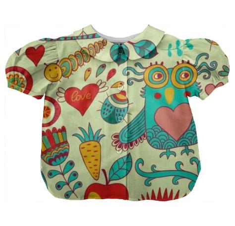 Vintage cute animal blouse