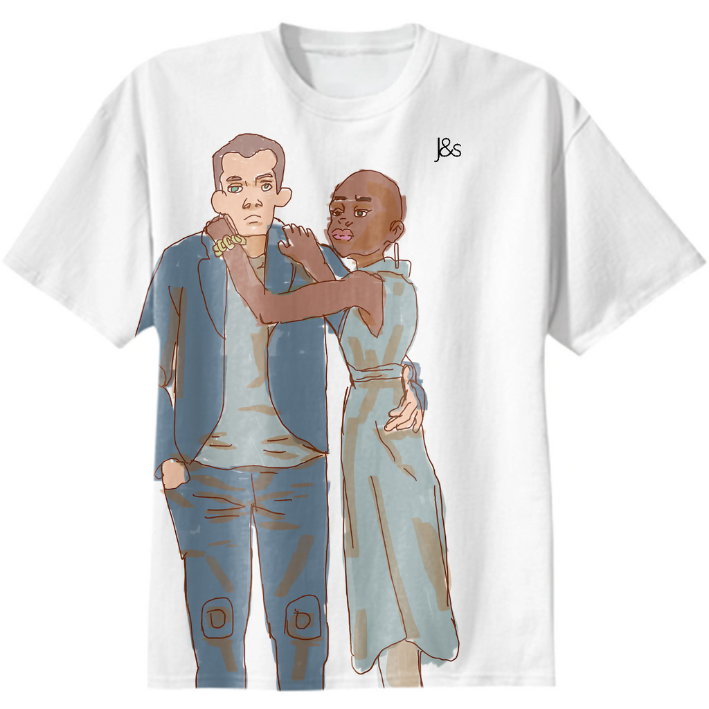 Josh & Ella clutch one another