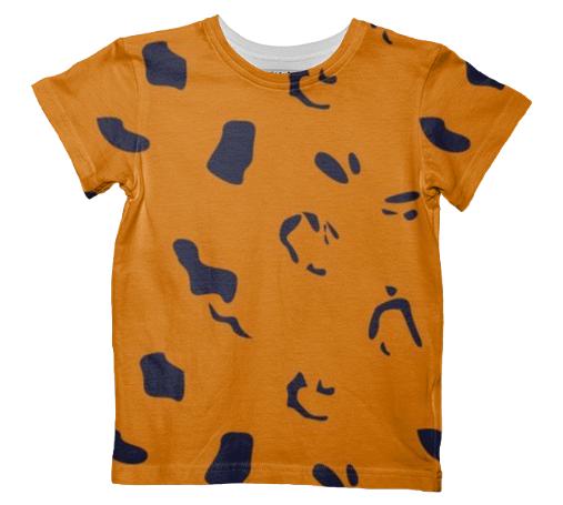 Kids artistic tshirt Jaguar yellow