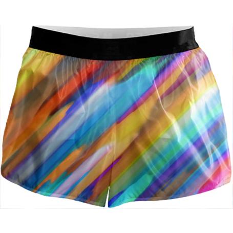 Colorful digital art splashing G391 RUNNING SHORTS
