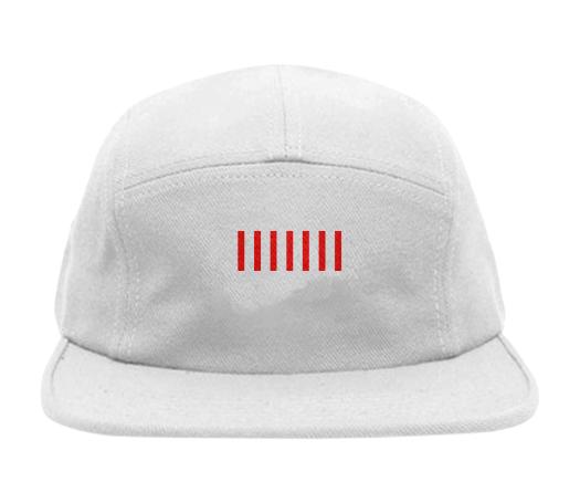 Seven Striped Hat White