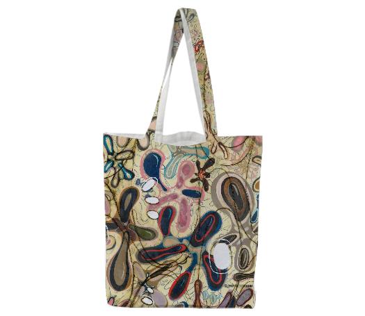A Fraternal Foliage fancy tote by artist Cynthia Mosser