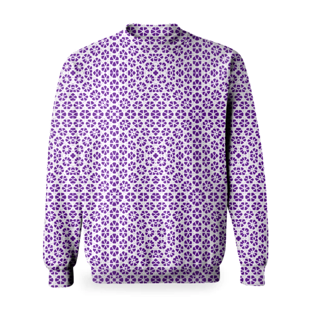 Purple White Geometric