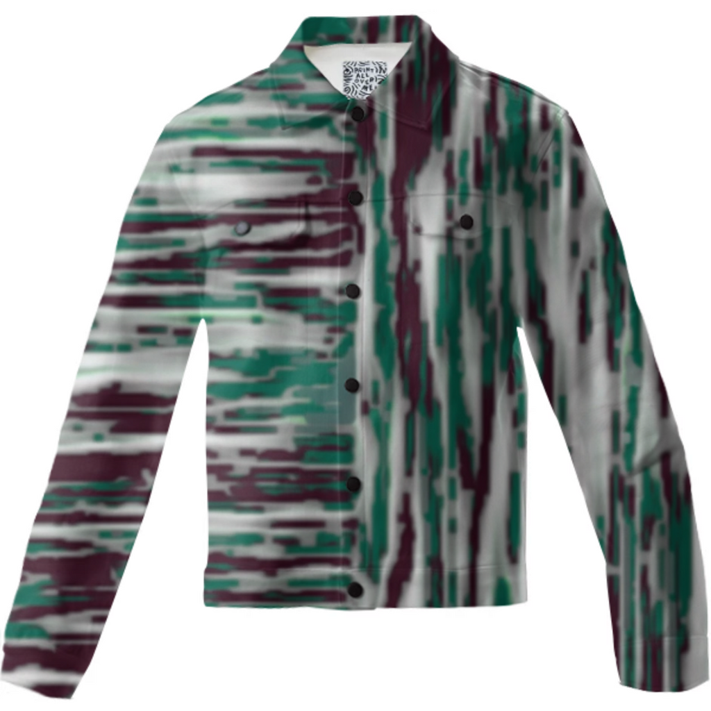 lilac green lengthwise cross