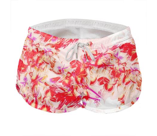 Fleur Rouge Short Shorts