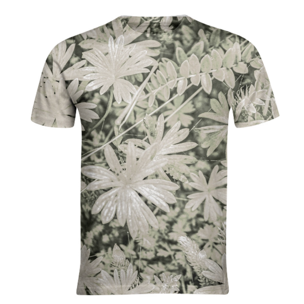 Pale Tropical Floral Print Pattern