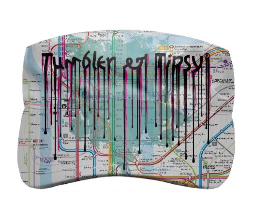 Dripping Subway Map Visor