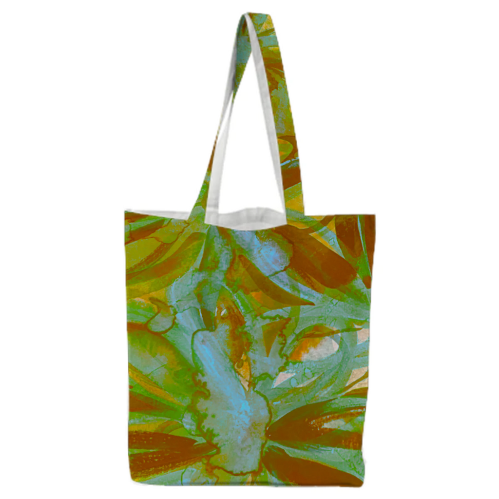 Flores azul tote