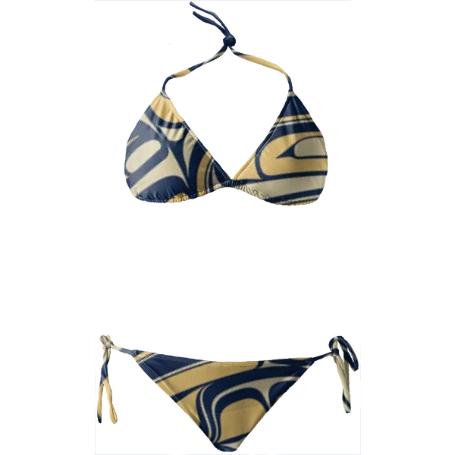 Sand And Navy Blue Mosquito Drum
