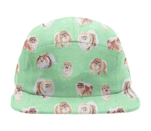 Pomeranian Print Hat
