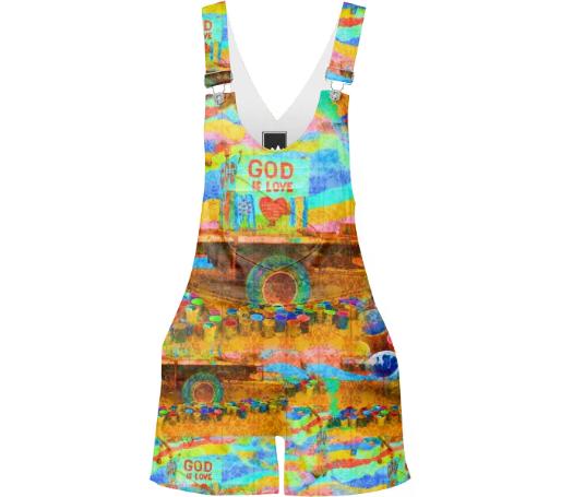 Electric Tribe God Is Love Overalls