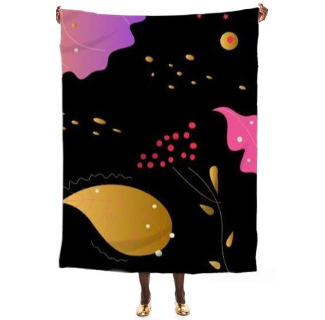 Artistic Scarf ILLUSTRATED FOLK COLLECTION