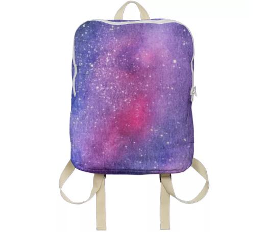 Violet galaxy backpack