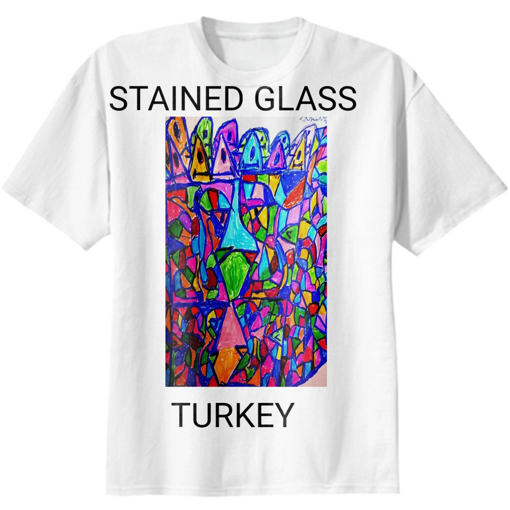 Stained glass turkey
