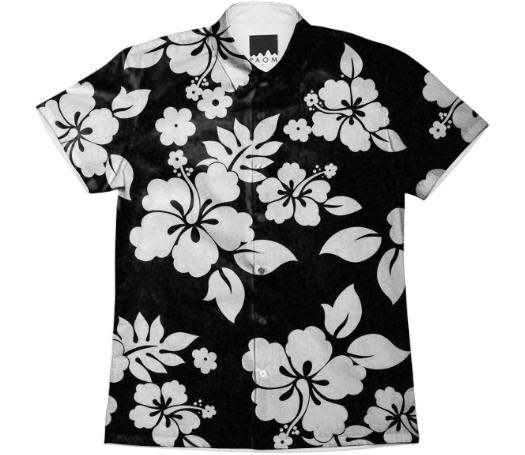 Black Hawaiian Shirt